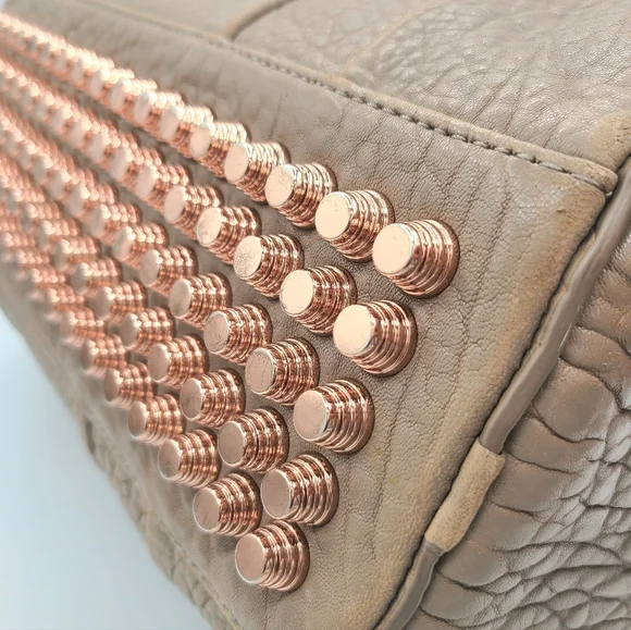 Alexander Wang Rocco Textured Leather Studded Satchel - Picture 9 of 16